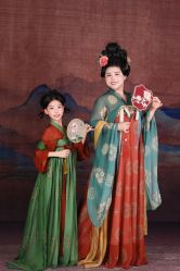 -后宫·古装汉服京剧儿童亲子全家福摄影