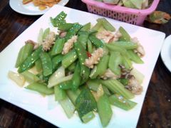 西芹蘭豆炒鲜尤-同顺鹅庄(南华路店)
