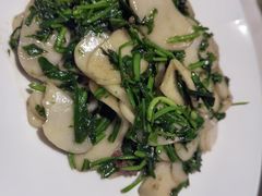芥菜肉丝炒年糕片-钱塘花园·宁波菜
