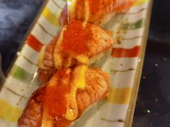 火焰焦糖三文鱼寿司-真剑日本料理·铁板烧(贵州路店)