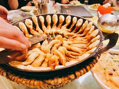 排骨豆角卷子-华盛园卷子王农家菜水库鱼