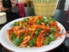 韭菜河虾-海韵人家.海景花园经典云南菜(双廊店)