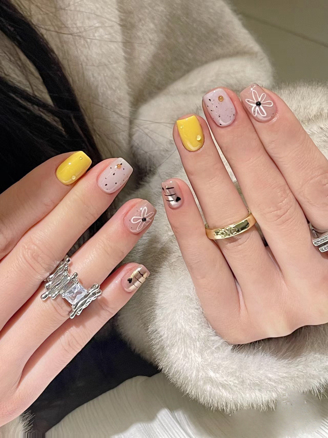 春季小花花美甲 超好看