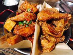 炸鸡翅一半一半-富乐满韩国正宗炸鸡韩国料理(虹泉路店)