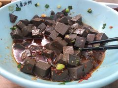 辣子蒜羊血-老磨油饼(高陵店)
