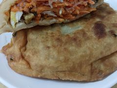 胡萝卜鸡蛋素馅饼-王三姑牛肉饼