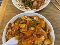 传统新疆炒面片儿-西北朗益和穆斯林餐厅