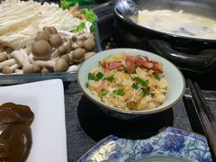 煲仔饭-大匠工房古船木艺术餐厅·猪肚鸡专门店(长白仙岛店)
