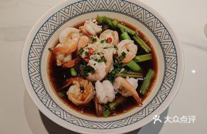 Braised Shrimp with Bok Choy and Abalone