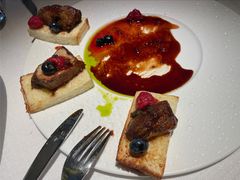 香煎法式鹅肝佐俄罗斯黑鱼籽酱-弗兰克牛排西餐厅Ribone steak house(柠檬花园店)