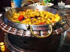 -东来菜馆•手抓海鲜家常菜•海鲜锅贴(鸽子窝店)