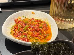 一种很奇怪的生牛肉-银座苑烧肉酒场·烤活鳗(仙霞路店)