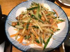 凉拌素三丝-小金鬼·煎饺·鸽子汤