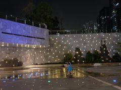 魅力的灯光瀑布-深圳来福士广场