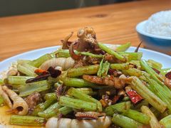 五花肉笔管鱼-晚归月亮湾私家菜(临邑路店)