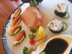三文鱼拼北极贝刺身-朝鲜玉流馆(滨河东路店)
