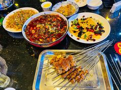 鸡蛋肉丝焖饼-南阳城烧烤海鲜酒店(和平路店)