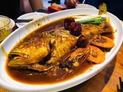 葱烧深海黄鱼-渔家风味·鲅鱼水饺·央视展播·海鲜天津菜(开发区店)