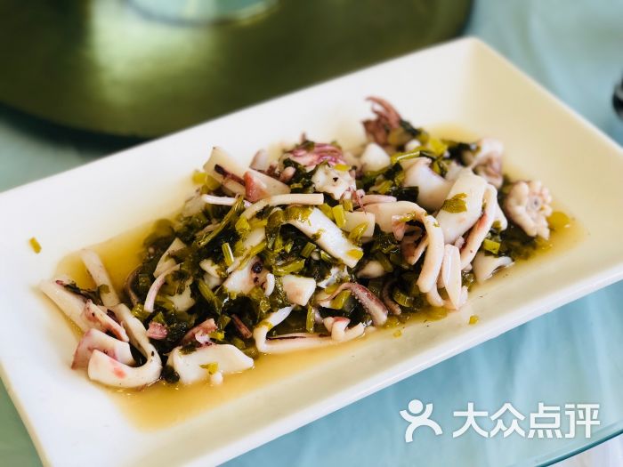 金海湾海鲜排档咸菜鱿鱼图片 - 第2张