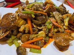 -东来菜馆•手抓海鲜家常菜•海鲜锅贴(鸽子窝店)
