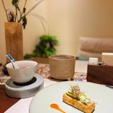 能看到陆家嘴三件套的精致素食