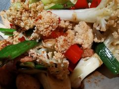 干锅有机好花菜-绿茶餐厅