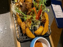 内蒙草原香酥羊排-老头儿油爆虾(星光一期店)