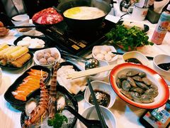 -鲜入围煮花胶鸡海鲜火锅