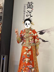 -懿沉香中式嫁衣礼服秀禾服龙凤褂马来褂旗袍总店