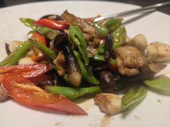 鸡枞菌小炒肉-翕间食·精致淮扬菜(江苏大剧院店)