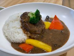 黑椒牛肝菌盖浇饭-轻蔬不用等·素食(江苏路店)