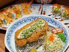 葱花塔塔酱猪排套餐-隐月· 㐂和食屋(芝罘万达公馆店)