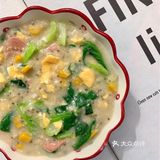 减脂早餐|低卡鸡蛋燕麦粥[礼花]简单搭配超好吃