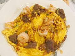 滑蛋牛肉虾仁饭-有章牛杂(石厦店)