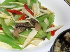 羊肚菌炒双笋-天府掌柜(九眼桥店)