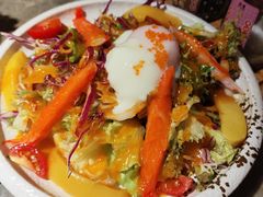 温泉蛋蟹柳色拉-谷牛日式烤肉(宝山U天地店)