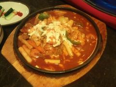 奶酪海鲜炒米条-包装马车·韩国料理·포장마차