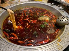 牛油红汤-杨肥肠火锅大排档(火车站花园店)