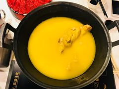 浓厚原只鸡煲花胶汤-鲜入围煮花胶鸡海鲜火锅