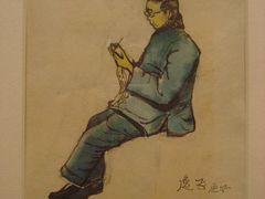 陈逸飞·钢笔速写《母亲》-上海油画雕塑院