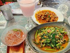 酸笋炒空心菜-浩海火燒雲傣家菜(静安芮欧店)