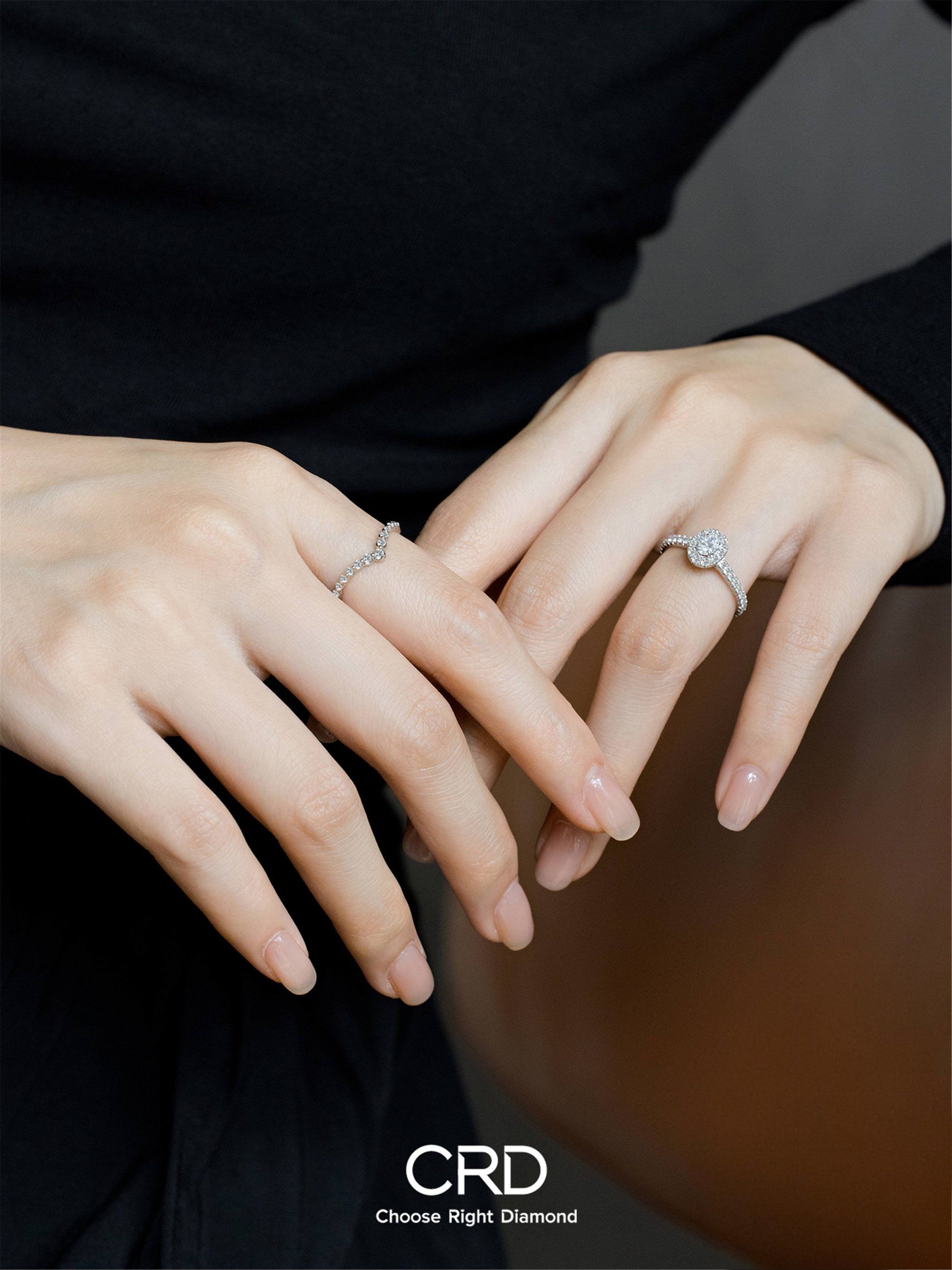 crd克徕帝椭圆形钻戒