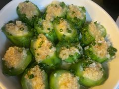 金银蒜泥蒸丝瓜-大头唛·啫鸡煲.粤菜.专门店(289艺术园区店)