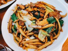 羊肉鲜蘑莜面鱼-青英餐厅