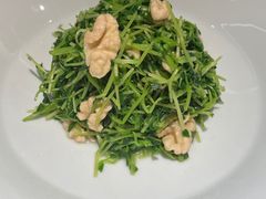 小豆苗拌鲜桃仁儿-京味斋·烤鸭·北京菜(安贞店)