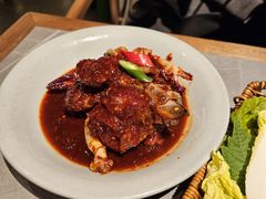 -草家酱蟹炭火烤肉店(珲春南路一店)