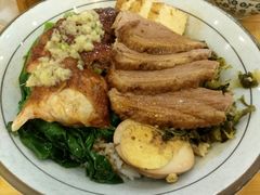 鹅肉拼油鸡饭-狮头牌卤味研究所·卤味饭(花城汇南区店)