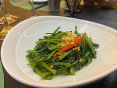 秘制虾酱炒空心菜-帕蓝·暹罗料理(大学路店)