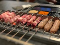 羊肉串-長壹旋转烤吧 农家鸡火锅