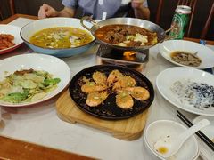 铁板蒜蓉生煎虾-再回头私房菜·老南京菜